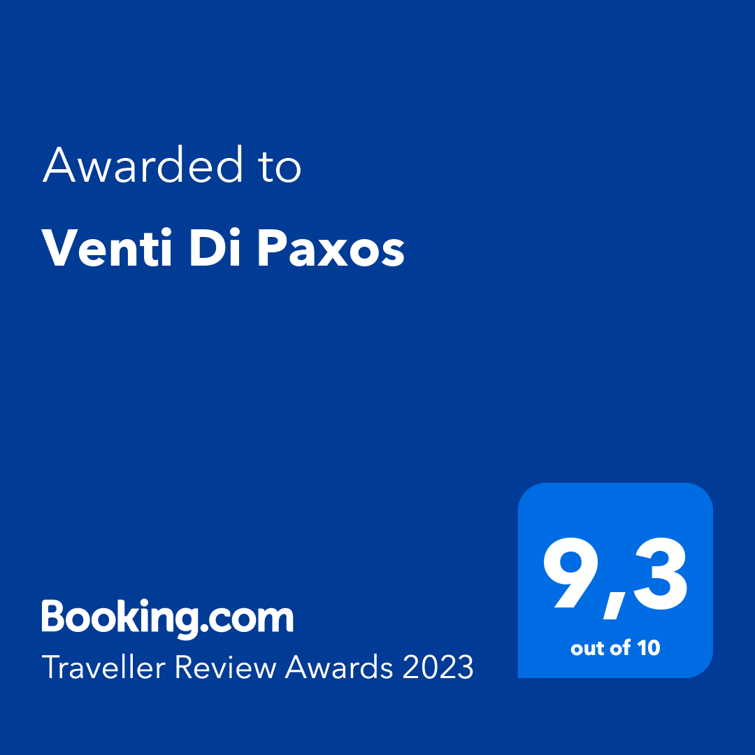 Venti di Paxos - Booking.com Award 2023
