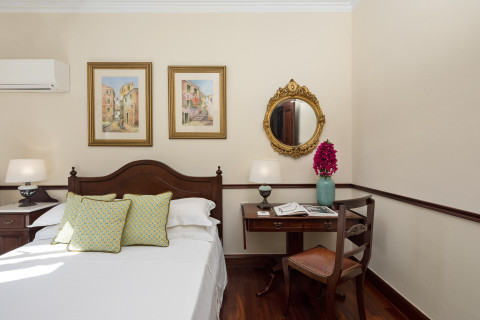 Garden path through Mediterranean landscaping